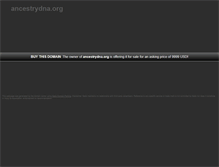 Tablet Screenshot of ancestrydna.org